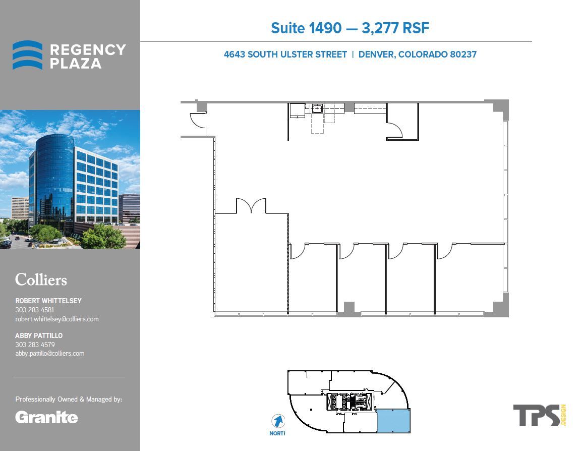 4643 S Ulster St, Denver, CO en alquiler Plano de la planta- Imagen 1 de 2