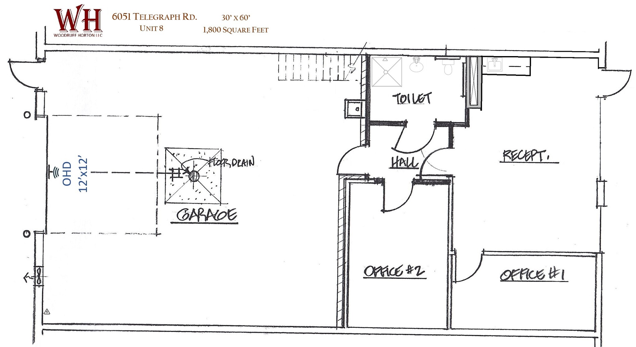 6051 Telegraph Rd, Toledo, OH en alquiler Plano de la planta- Imagen 1 de 8