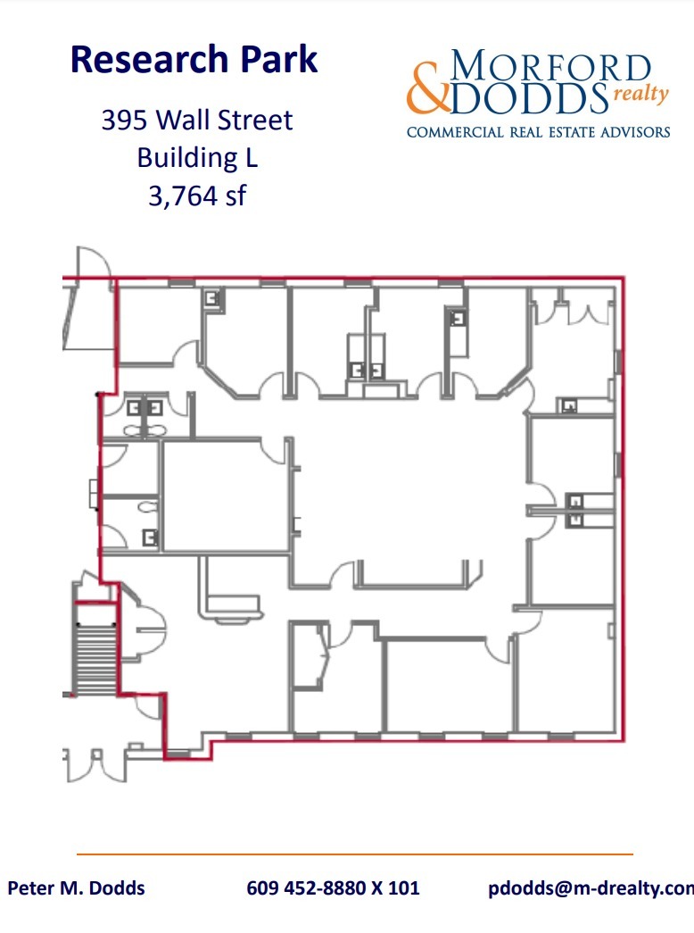 376-400 Wall St, Princeton, NJ en alquiler Plano de la planta- Imagen 1 de 1