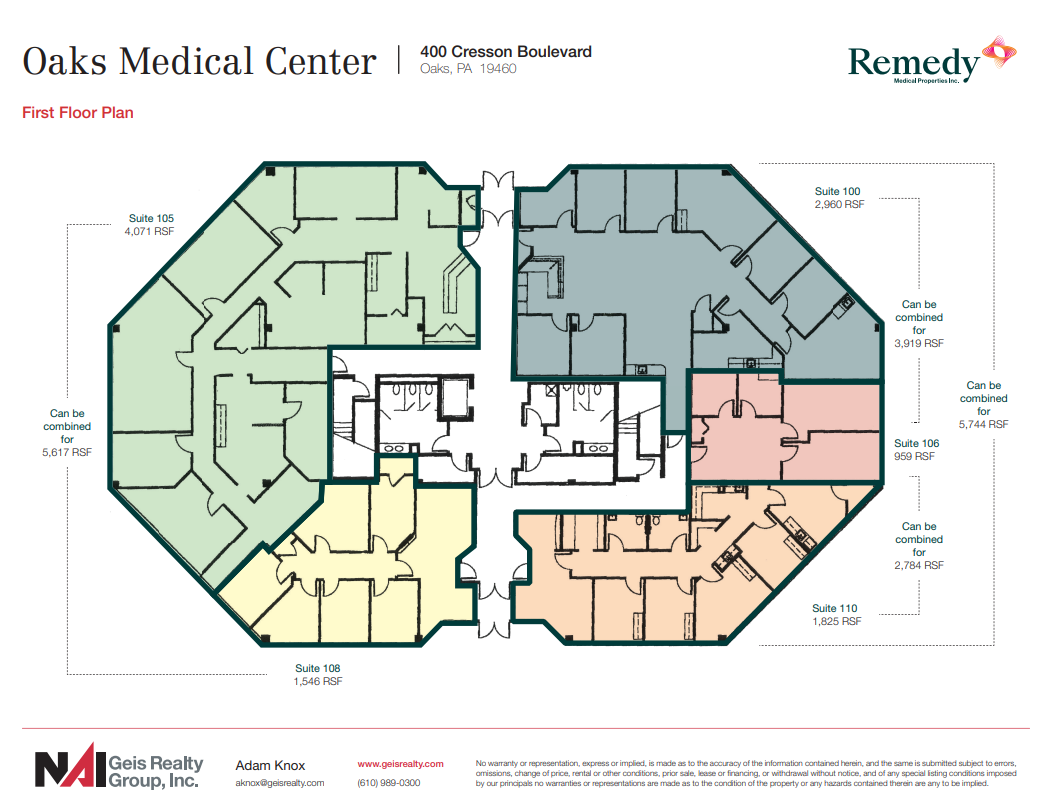 400 Cresson Blvd, Phoenixville, PA en alquiler Plano de la planta- Imagen 1 de 1