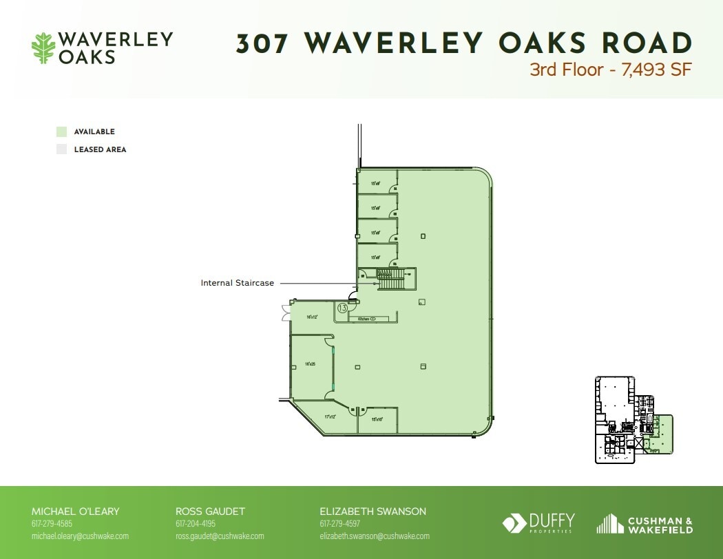 307 Waverley Oaks Rd, Waltham, MA en alquiler Plano de la planta- Imagen 1 de 4