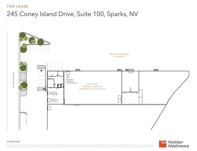 245 Coney Island Dr, Sparks, NV en alquiler - Plano de la planta - Imagen 2 de 3