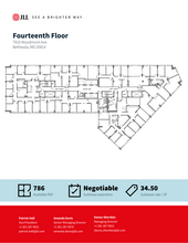 7910 Woodmont Ave, Bethesda, MD en alquiler Plano de la planta- Imagen 1 de 1