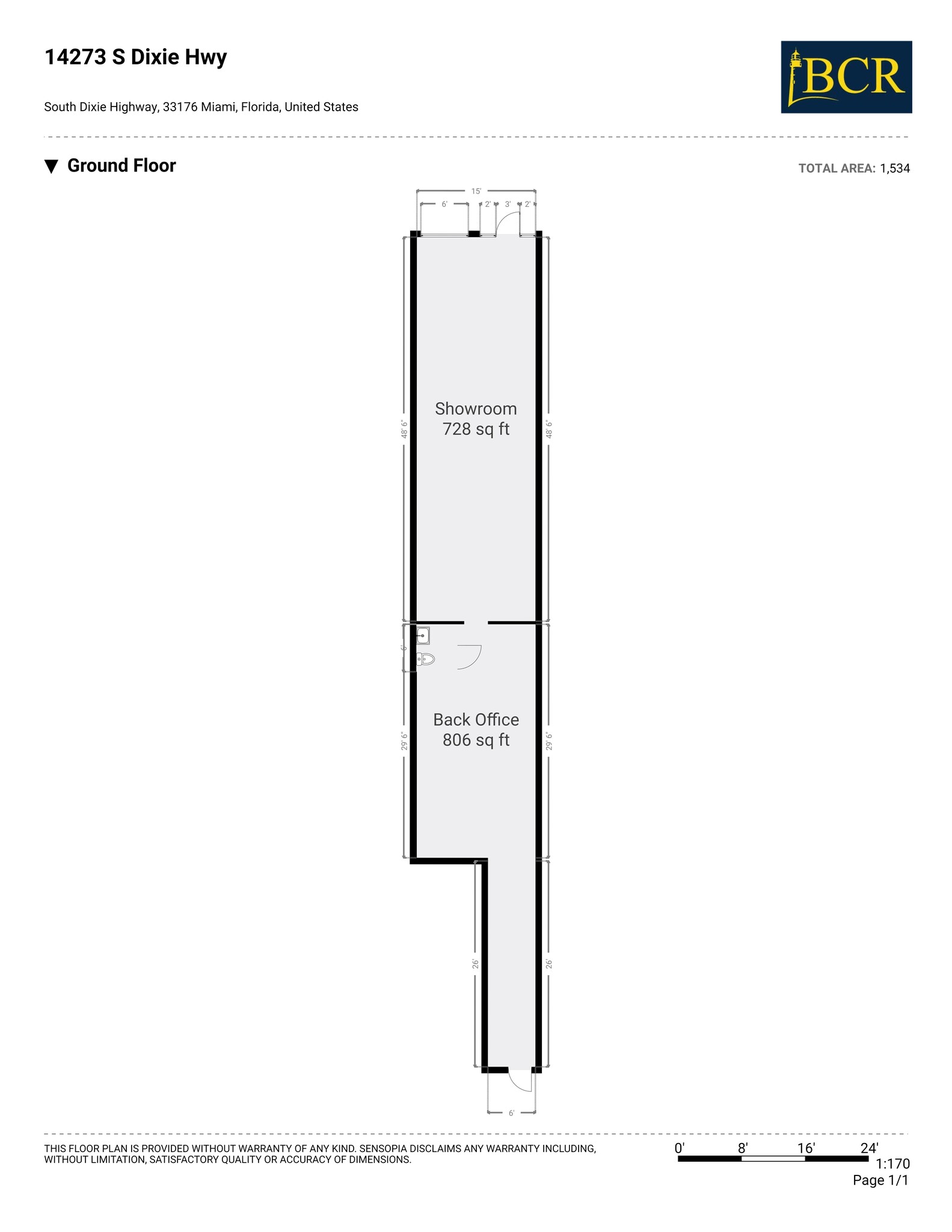 14271-14275 S Dixie Hwy, Miami, FL en alquiler Plano del sitio- Imagen 1 de 1