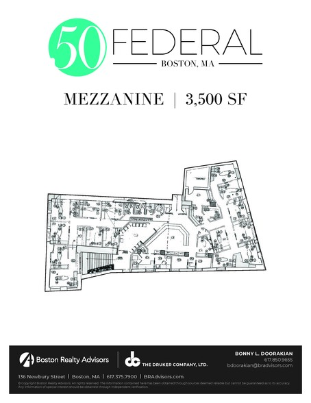 50 Federal St, Boston, MA en alquiler - Plano de la planta - Imagen 2 de 11