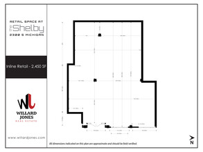 2300 S Michigan Ave, Chicago, IL en alquiler Plano de la planta- Imagen 1 de 1