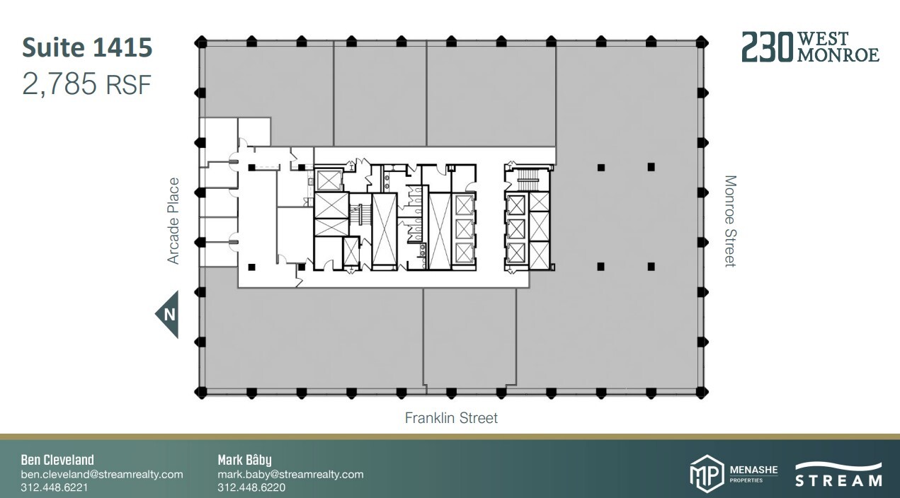 230 W Monroe St, Chicago, IL en alquiler Plano de la planta- Imagen 1 de 1