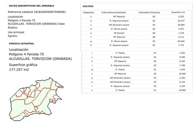 Más detalles de Paraje 346 Yeseras, 4, Torvizcón - Terreno en venta