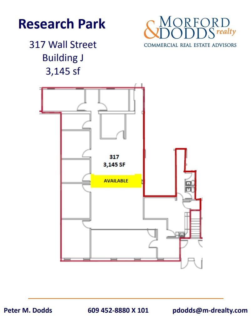 301-325 Wall St, Princeton, NJ en alquiler Plano de la planta- Imagen 1 de 1