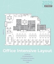 2029 K St NW, Washington, DC en venta Plano de la planta- Imagen 1 de 1