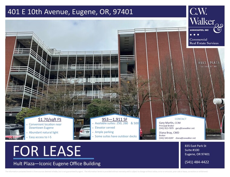 401 E 10th Ave, Eugene, OR en alquiler - Foto del edificio - Imagen 1 de 5