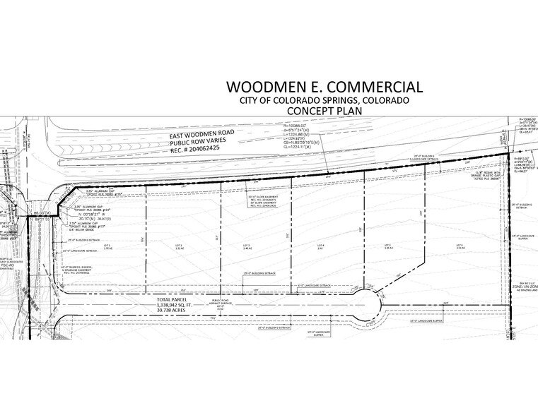 Woodmen Rd & Mohawk Rd, Colorado Springs, CO en venta - Plano del sitio - Imagen 2 de 6