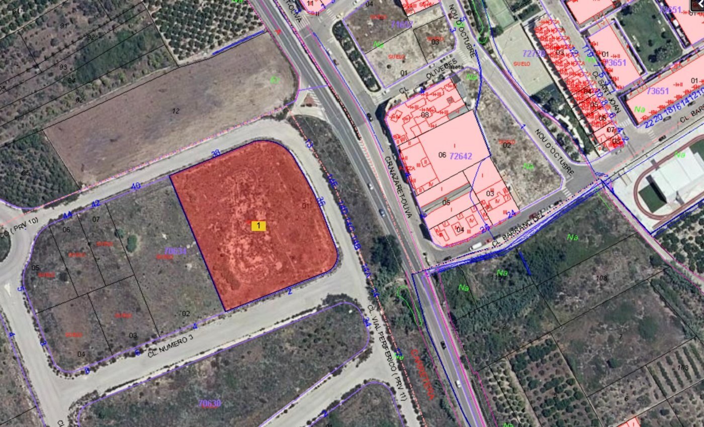 Terreno en Guardamar de la Safor, Valencia en venta Plano del sitio- Imagen 1 de 3