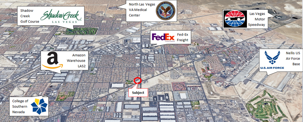 3619 N. Las Vegas Blvd, Las Vegas, NV en alquiler - Vista aérea - Imagen 3 de 4