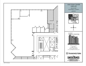 1000-4000 Town Center, Southfield, MI en alquiler Plano de la planta- Imagen 2 de 2