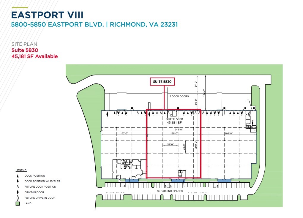 5600-5626 Eastport Blvd, Richmond, VA en alquiler Plano de la planta- Imagen 1 de 1