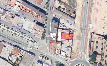 La Pobla de Vallbona, VAL - Aérea  vista de mapa