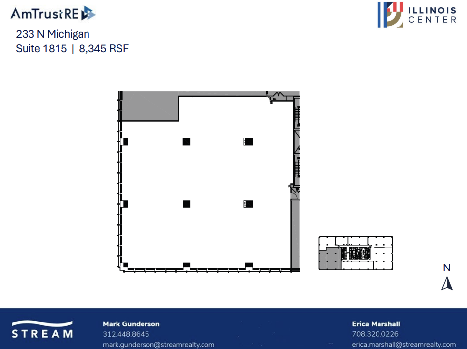 233 N Michigan Ave, Chicago, IL en alquiler Plano de la planta- Imagen 1 de 1