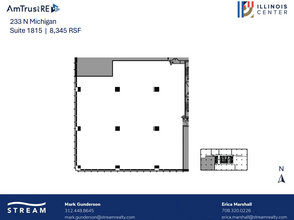 233 N Michigan Ave, Chicago, IL en alquiler Plano de la planta- Imagen 1 de 1