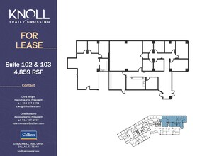 15400 Knoll Trail Dr, Dallas, TX en alquiler Plano de la planta- Imagen 2 de 2