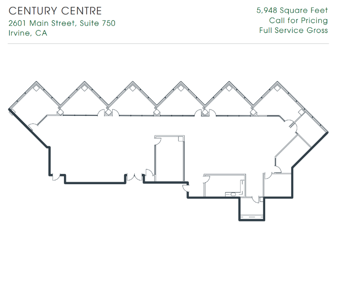 2601-2603 Main St, Irvine, CA en alquiler Plano de la planta- Imagen 1 de 1