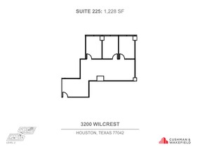 3200 Wilcrest Dr, Houston, TX en alquiler Plano de la planta- Imagen 1 de 1