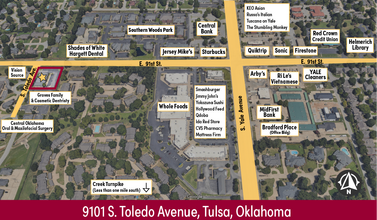 9101 S Toledo Ave, Tulsa, OK - vista aérea  vista de mapa