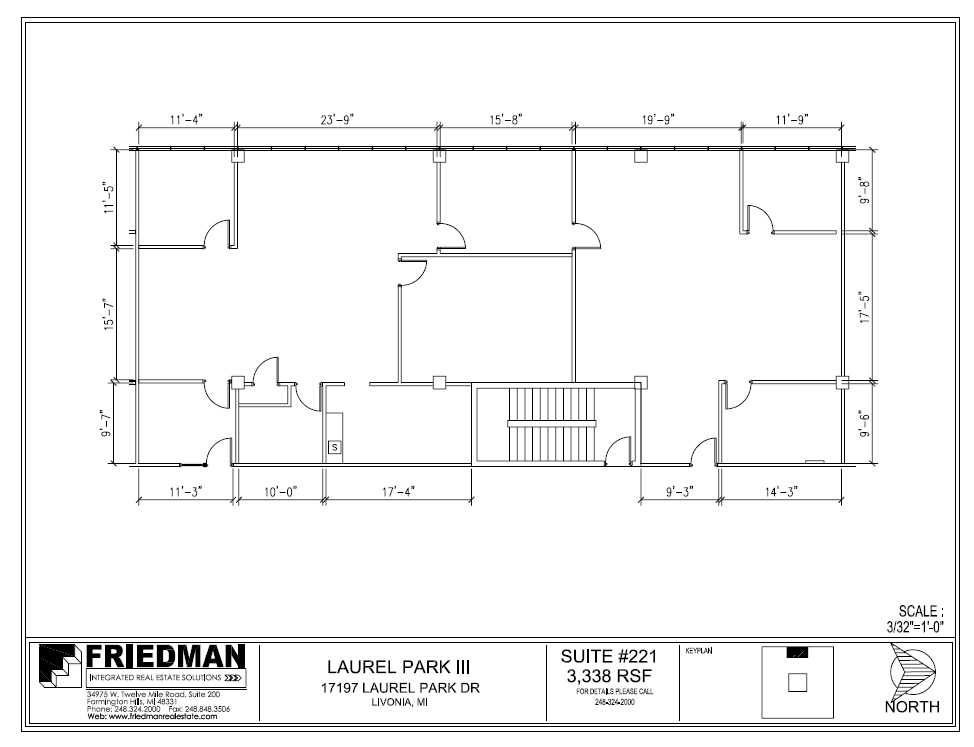 17197 N Laurel Park Dr, Livonia, MI en alquiler Plano de la planta- Imagen 1 de 3