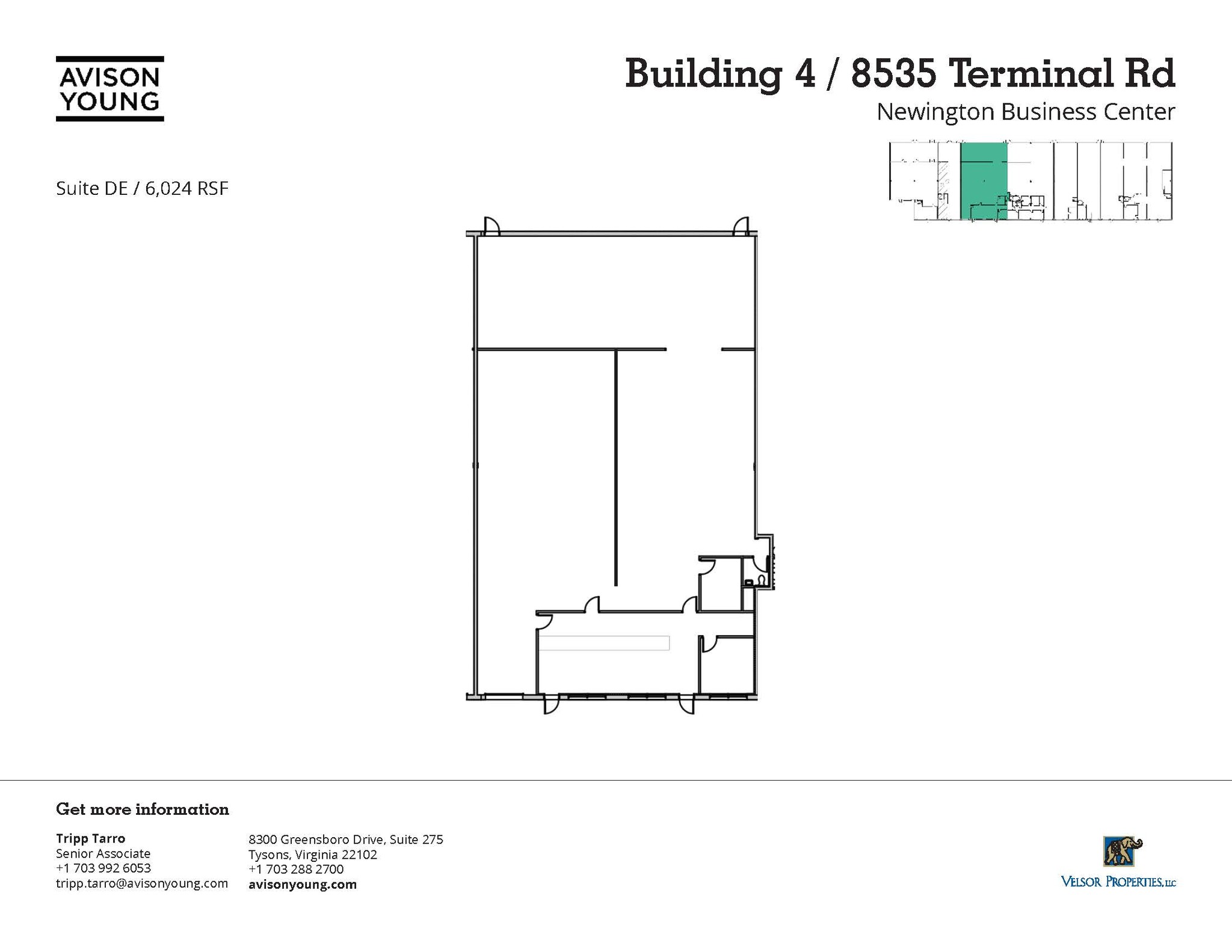 8536 Terminal Rd, Lorton, VA en alquiler Plano de la planta- Imagen 1 de 1