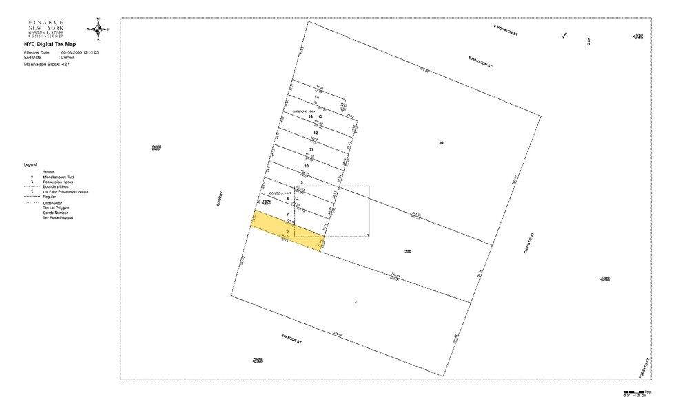 255 Bowery, New York, NY en alquiler - Plano de solar - Imagen 3 de 6