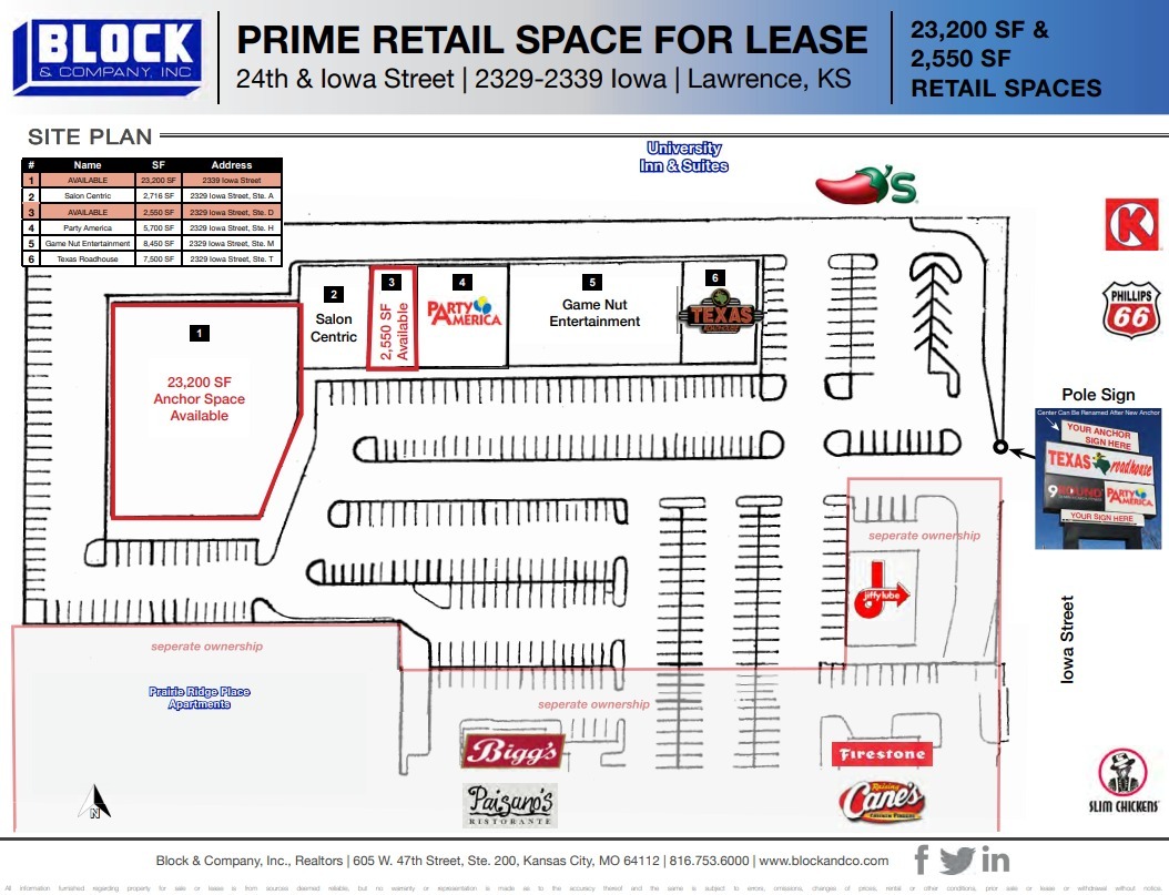 2329 S Iowa St, Lawrence, KS en alquiler Plano del sitio- Imagen 1 de 1