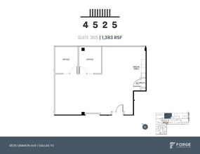 4525 Lemmon Ave, Dallas, TX en alquiler Plano de la planta- Imagen 1 de 4