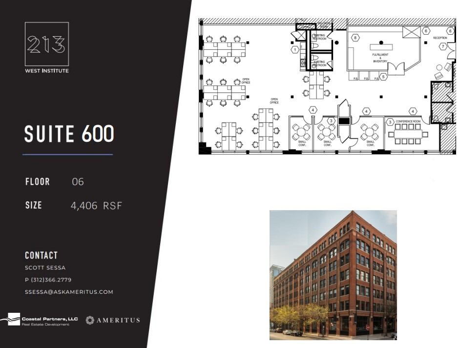 213 W Institute Pl, Chicago, IL en alquiler Plano de la planta- Imagen 1 de 1