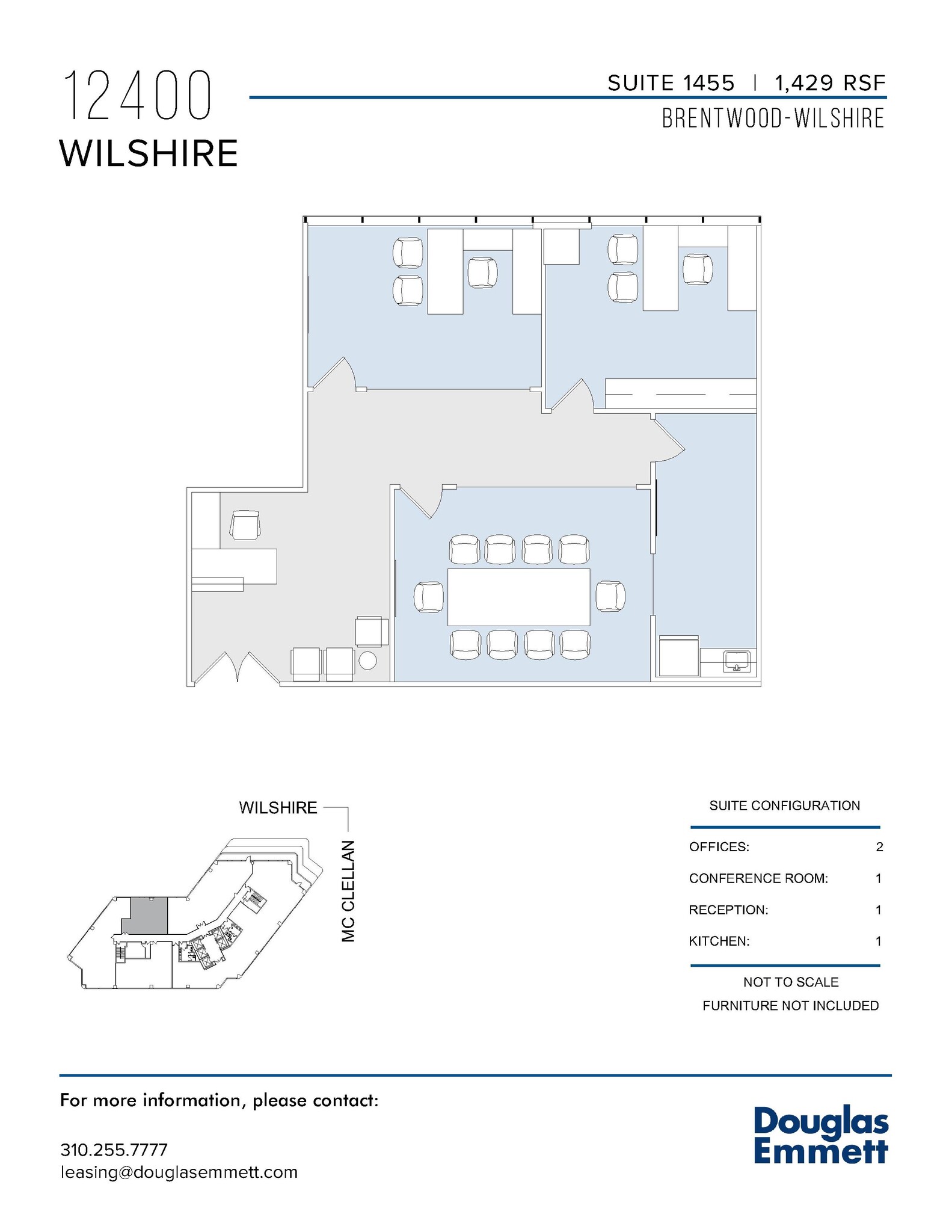 12400 Wilshire Blvd, Los Angeles, CA en alquiler Plano de la planta- Imagen 1 de 1