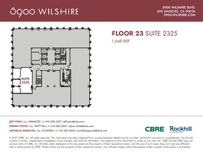 5900 Wilshire Blvd, Los Angeles, CA en alquiler Plano de la planta- Imagen 1 de 1