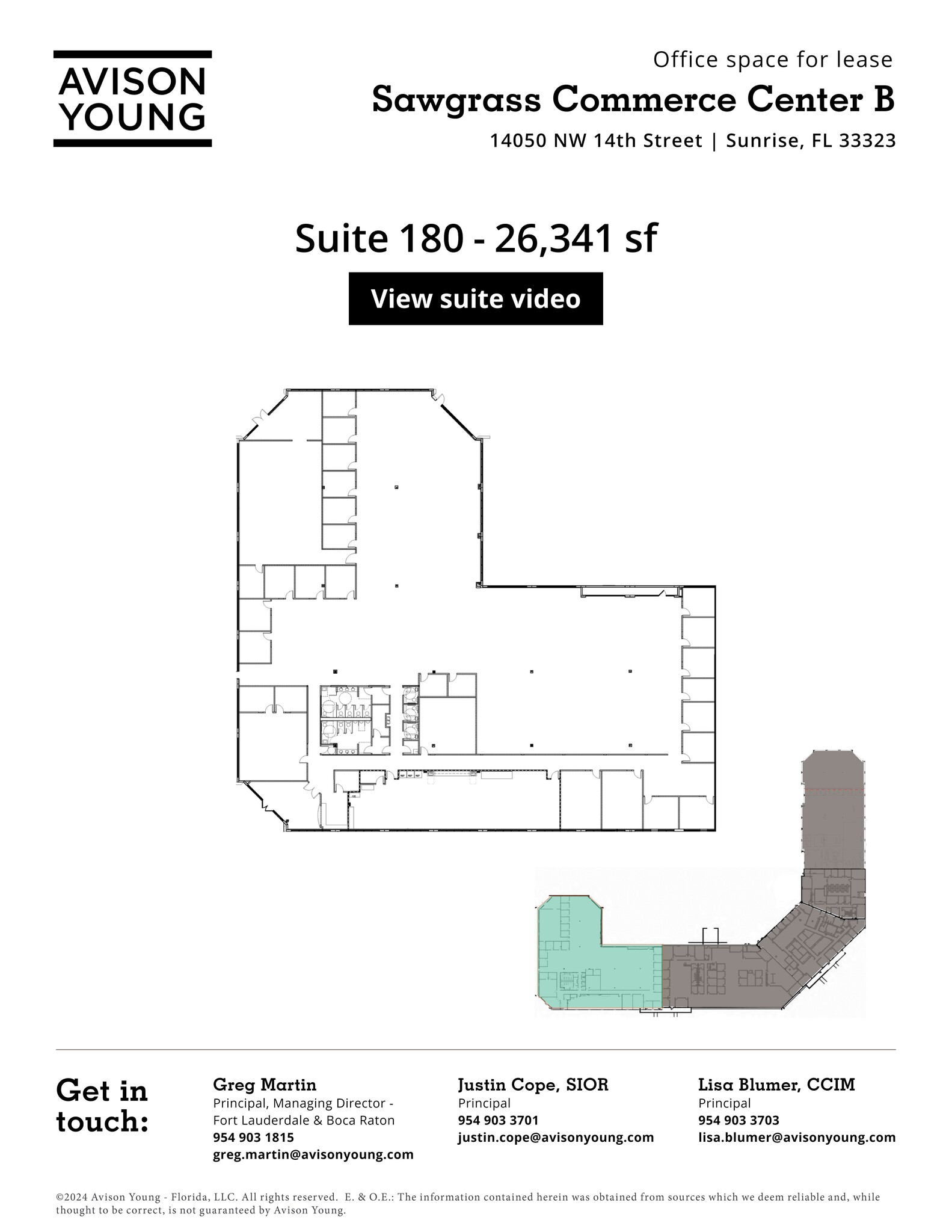 14050 NW 14th St, Sunrise, FL en alquiler Plano del sitio- Imagen 1 de 1