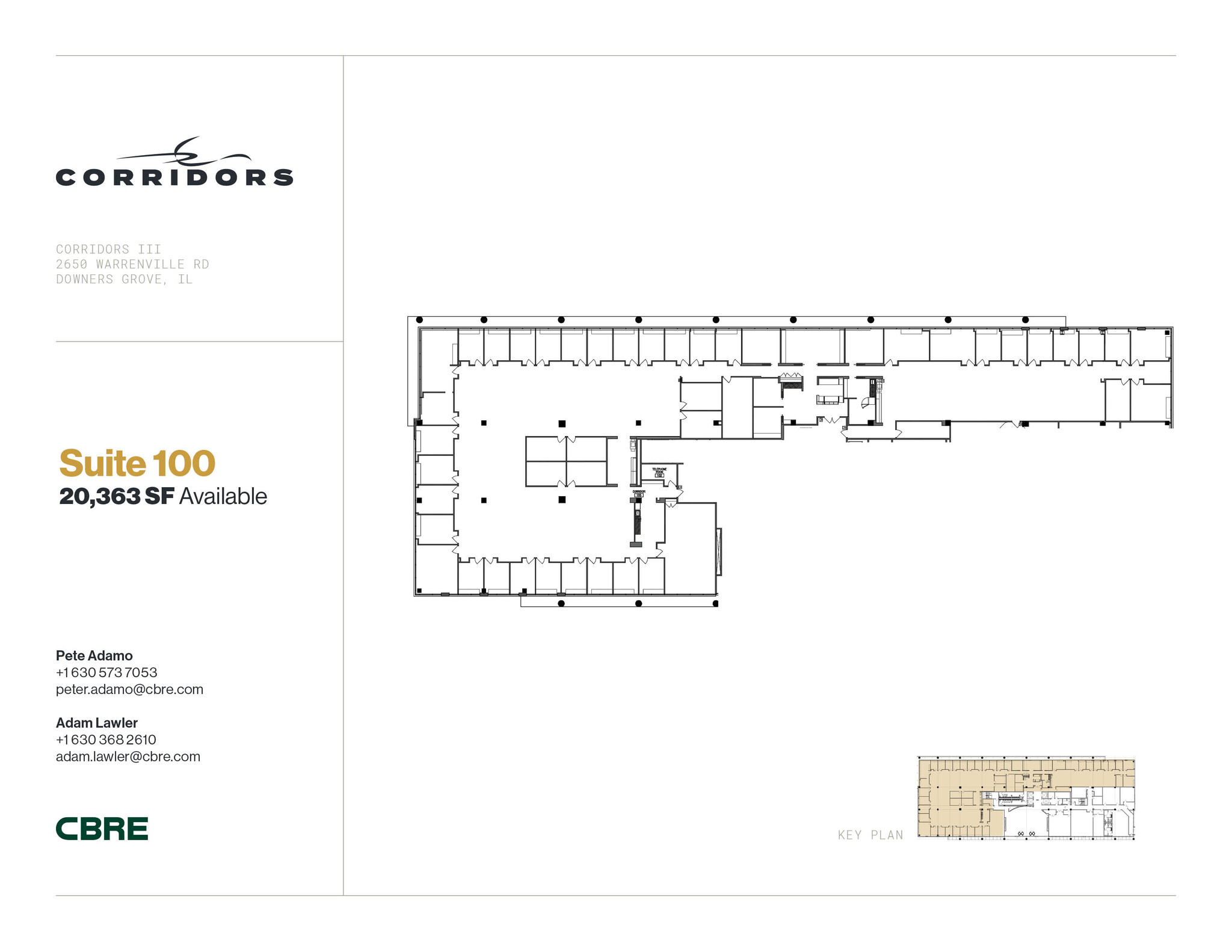 2651 Warrenville Rd, Downers Grove, IL en alquiler Plano de la planta- Imagen 1 de 1