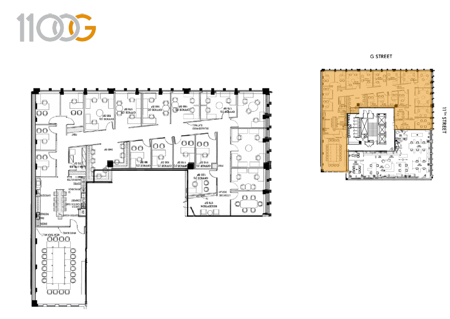 1100 G St NW, Washington, DC en alquiler Plano de la planta- Imagen 1 de 1