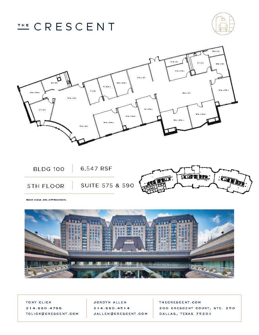 100 Crescent Ct, Dallas, TX en alquiler Plano de la planta- Imagen 1 de 2