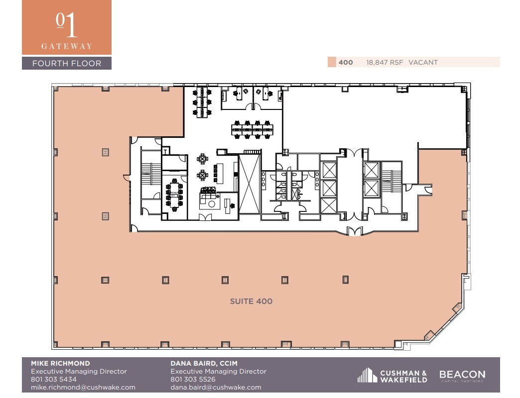 90 S 400 W, Salt Lake City, UT en alquiler Plano de la planta- Imagen 1 de 1