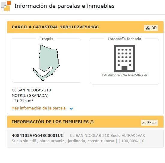 Terreno en Motril, Granada en venta Plano del sitio- Imagen 1 de 4
