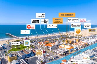 707 E Balboa Blvd, Newport Beach, CA - AÉREA vista de mapa