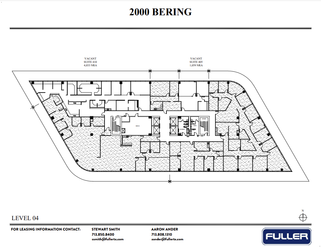 2000 Bering Dr, Houston, TX en alquiler Plano de la planta- Imagen 1 de 1