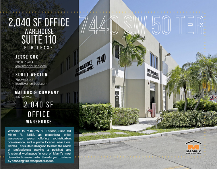 7440 SW 50th Ter, Miami, FL en alquiler - Foto del edificio - Imagen 1 de 4