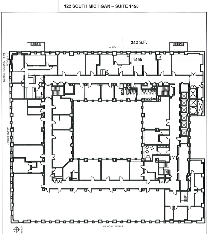 122 S Michigan Ave, Chicago, IL en alquiler Plano de la planta- Imagen 1 de 1