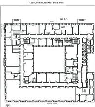 122 S Michigan Ave, Chicago, IL en alquiler Plano de la planta- Imagen 1 de 1