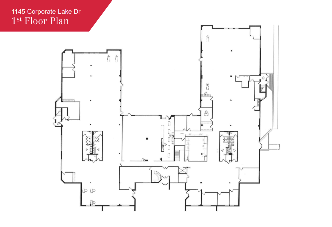 1145 Corporate Lake Dr, Creve Coeur, MO en alquiler Plano de la planta- Imagen 1 de 1