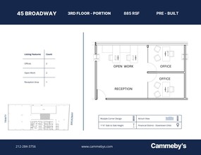 45 Broadway, New York, NY en alquiler Plano de la planta- Imagen 1 de 1