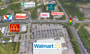 2400 George Washington Memorial Hwy, Yorktown, VA - VISTA AÉREA  vista de mapa - Image1