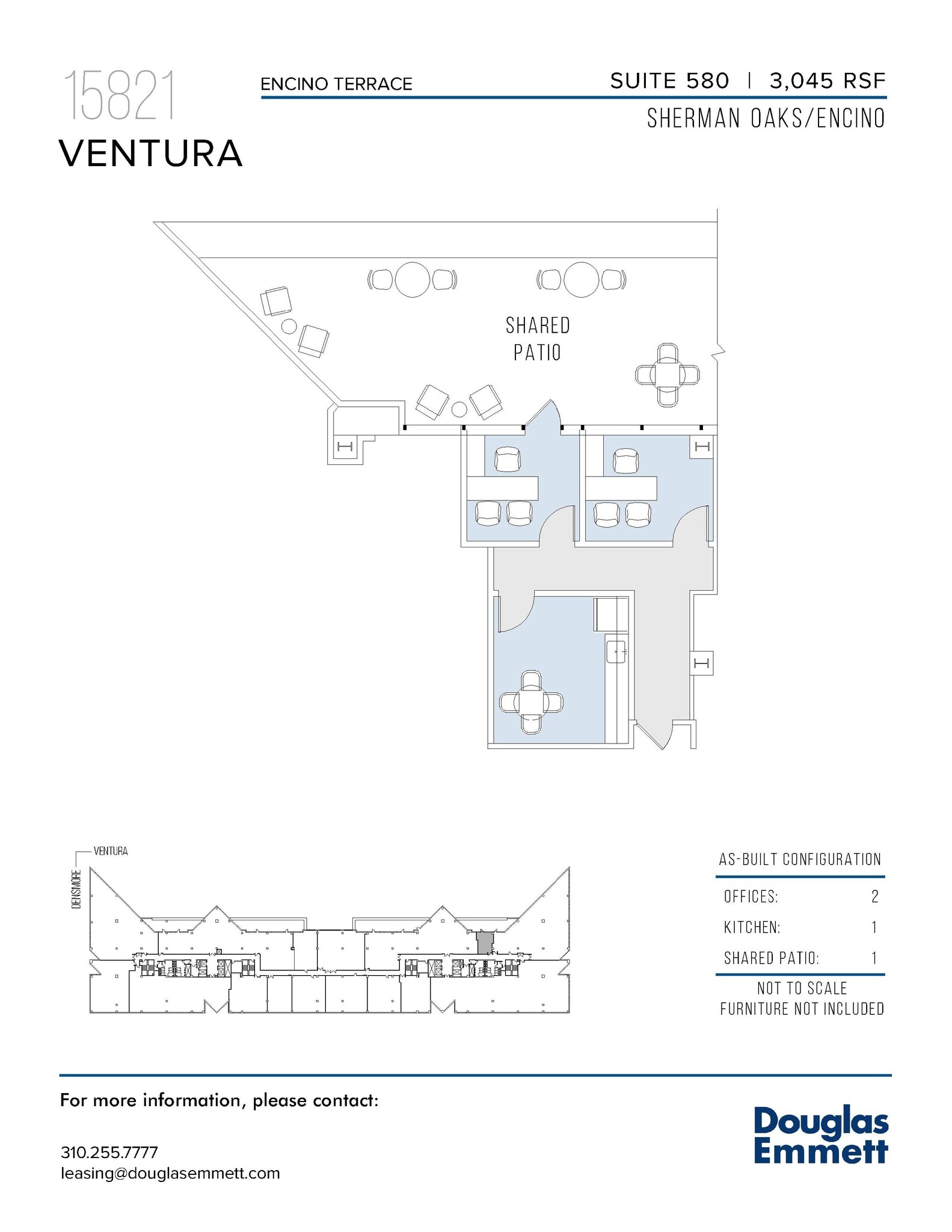 15821 Ventura Blvd, Encino, CA en alquiler Plano de la planta- Imagen 1 de 1